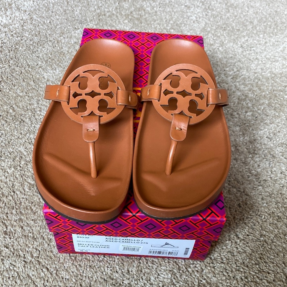 Tory Burch miller cloud leather sandal 8.5